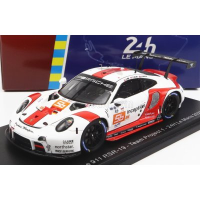 Spark-model Porsche 911 991 Rsr-19 4.2l Team Project-1 N 56 24h Le Mans 2022 B.iribe - O.millroy - B.barnicoat 1:43 Bílá Červená
