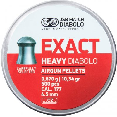 JSB Diabolo Exact Heavy - 0,670g / 10,34gr / 4,520 mm / 500 kusů diabolek – Zbozi.Blesk.cz