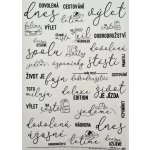 HuráPapír Samolepky průhledné A4 - Život je fajn – Sleviste.cz