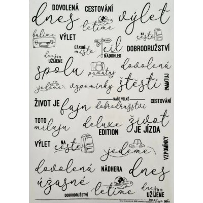 HuráPapír Samolepky průhledné A4 - Život je fajn – Sleviste.cz