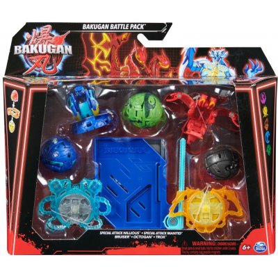 Bakugan 5 balení speciální útok s6 Nillious Mantid Bruiser Octogan Trox – Zbozi.Blesk.cz