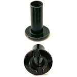 Chicago Screws Chicago šroub, Sloupek s drážkou a závitem, délka 12,7 mm - černý – Sleviste.cz