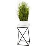 HowHomely Květinový stojan LOFT II 40 cm černý/bílý – Zboží Dáma