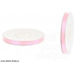 Stuha saténová světle růžová 6 mm, délka 25 m – Hledejceny.cz