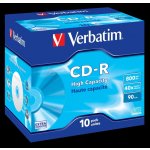Verbatim CD-R 800MB 40x, AZO, jewel box, 10ks (43428) – Zboží Živě