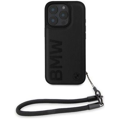 BMW Leather Signature and Strap Zadní pro iPhone 16 Pro Black BMHCP16L23RMRLK – Zboží Živě