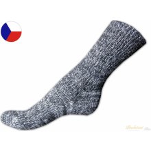 Nepon Sibiřky hřejivé ponožky s jemným svěrem šedý melír