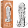 Dragon Crystal Sleeve Návlek na penis 144 mm s vibrujícím zajíčkem