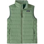 Patagonia Down Sweater dětská vesta světle zelená – Zboží Dáma