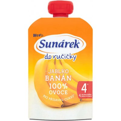 Sunar Do ručičky banán a jablko 4m+ 100 g – Zbozi.Blesk.cz