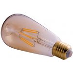 LEDtechnics LED žárovka E27 ST64 filament X8 průhledná bílá teplá 8W – Hledejceny.cz
