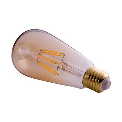 LEDtechnics LED žárovka E27 ST64 filament X8 průhledná bílá teplá 8W – Hledejceny.cz
