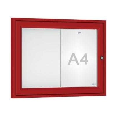 PROCITY Venkovní elegantní vitrína Tradition, 2 x A4, červená | Zboží Auto