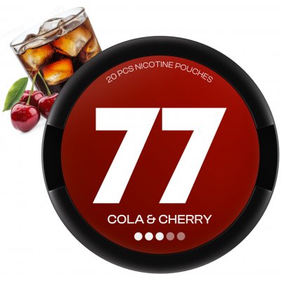 77 Pouches Cola & Cherry 20 mg 20 sáčků – Zboží Dáma 77 Pouches Cola & Cherry 20 mg 20 sáčků – Zboží Dáma