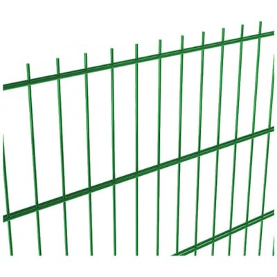 Plotový panel NYLOFOR 2D SUPER - zinek+PVC zelený Výška v mm:: 2430