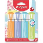 Maped Fluo Peps Pastel sada 4 ks 42510 – Hledejceny.cz