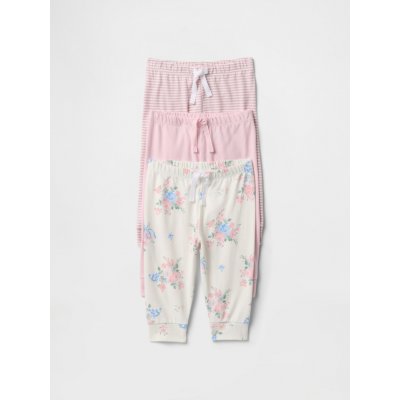 GAP Baby kalhoty 3 ks růžová – Sleviste.cz