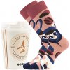 Lonka TEA SOCKS barevné veselé ponožky Černý čaj