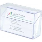 SIGEL Krabička na vizitky plastová čirá – Sleviste.cz