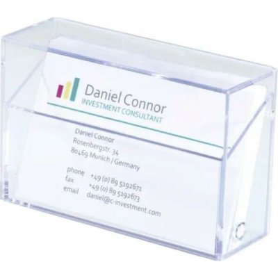 SIGEL Krabička na vizitky plastová čirá – Sleviste.cz