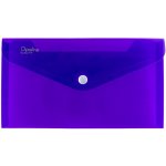 Obálka plastová s drukem Opaline DL, fialová – Zboží Živě