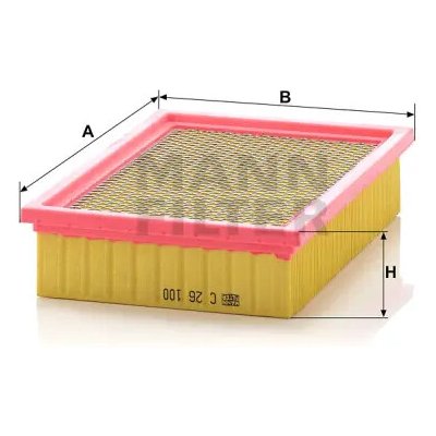 MANN FILTER Vzduchový filtr C 26 100 – Hledejceny.cz