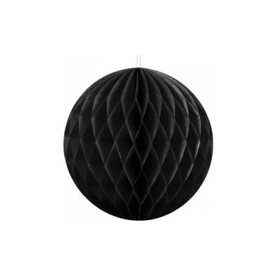 Papírová koule černá 20 cm – Zboží Dáma