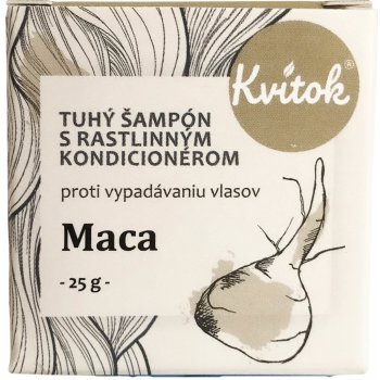 Kvítok tuhý šampon proti vypadávání vlasů Maca 25 g