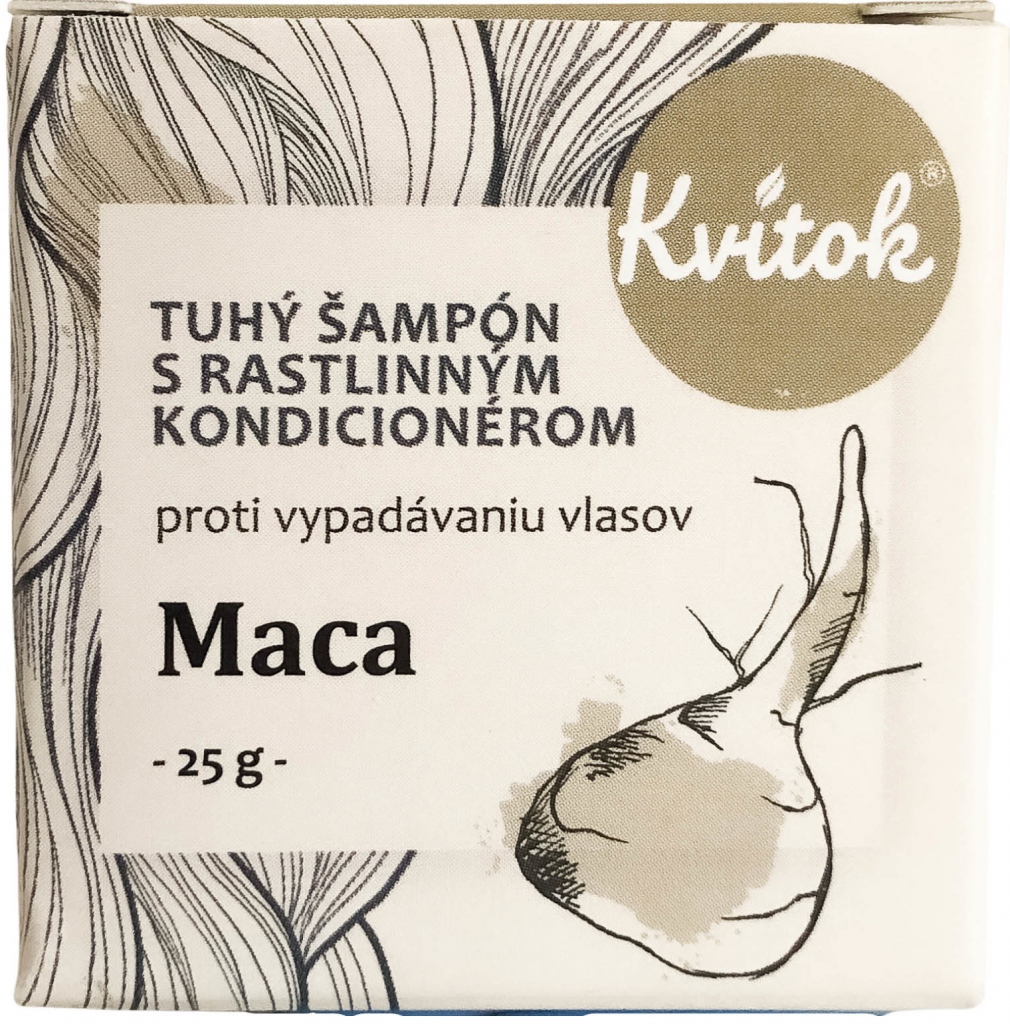 Kvítok tuhý šampon proti vypadávání vlasů Maca 25 g od 99 Kč - Heureka.cz