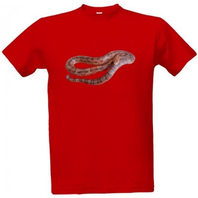 Tričko s potiskem Užovka Červená Červená – Zboží Mobilmania