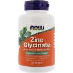 Now Foods Zinc Glycinate zinek bisglycinát v chelátové vazbě 30 mg 120 softgel kapslí – Hledejceny.cz