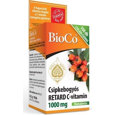 Biocel Vitamin C RETARD 1000 mg s plodem šipky 100 tablet – Hledejceny.cz
