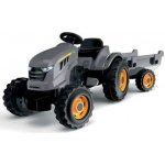 Smoby Traktor XXL Grey s pedály a přívěsem – Zboží Dáma