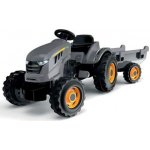 Smoby Traktor XXL Grey s pedály a přívěsem – Sleviste.cz