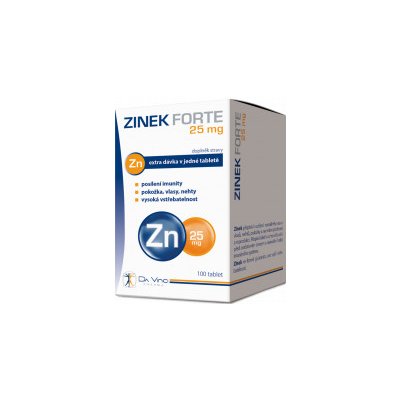 Zinek Forte 25 mg Da Vinci Pharma 100 tablet – Zboží Mobilmania