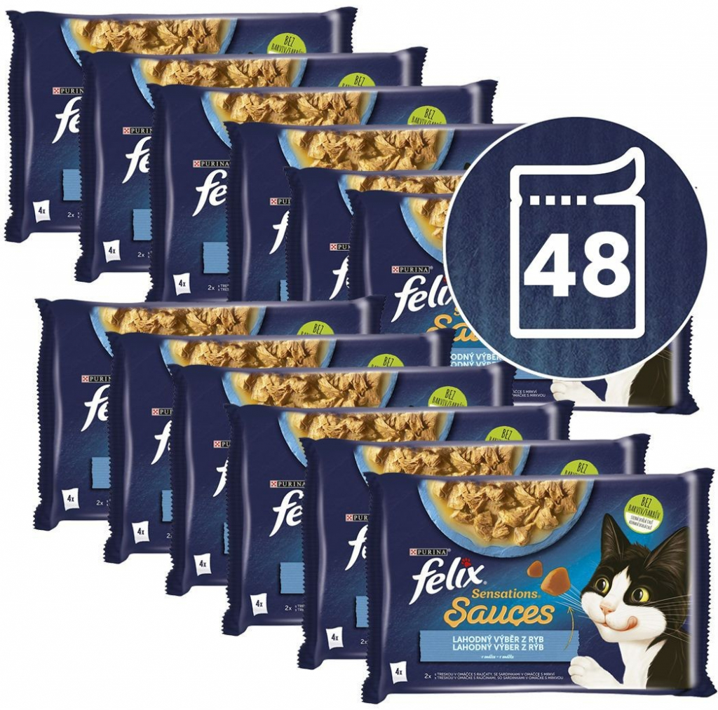Felix Sensations Sauces treska sardinky 48 x 85 g
