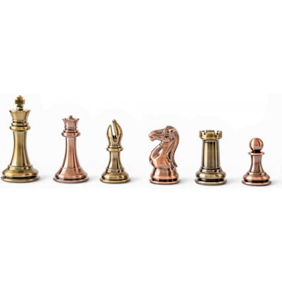 Šachové figurky Staunton Zinek & Bronz – Zboží Živě