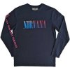 Pánské tričko s potiskem Nirvana Long Sleeve T-Shirt: Angelic Gradient back Sleeve Print