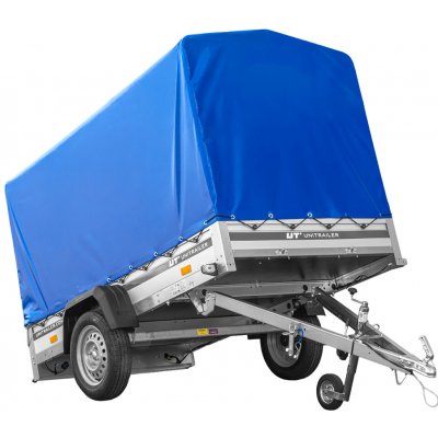 Unitrailer Garden 230 KIPP ALU s rámem H1100 a modrým krytem – Zbozi.Blesk.cz