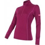 Sensor Merino Wool Active ZIP lilla