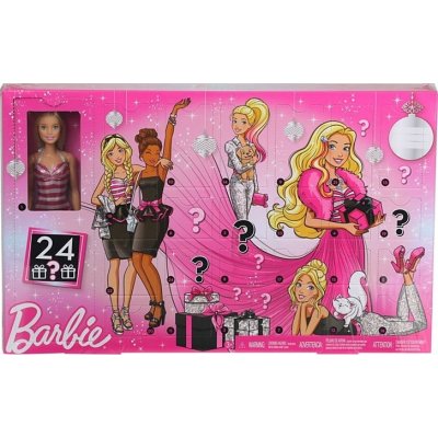 Barbie Adventní kalendář s panenkou od 895 Kč - Heureka.cz
