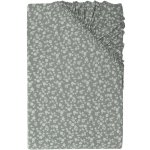 LIVARNO home Žerzejové napínací prostěradlo květiny/zelená 180-200x200 – Zboží Dáma