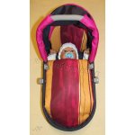 SDS Peřinky do kočárku pro panenky Pruhy bordó 27x40 25x20 cm – Sleviste.cz