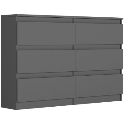 Framire Úzká komoda se zásuvkami antracit 120 x 30 cm Modern R120 – Hledejceny.cz