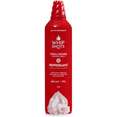 WhipShots Alko Šlehačka Peppermint 10% 0,2 l (holá láhev) – Zboží Dáma