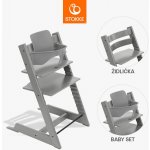 Stokke Tripp Trapp + Baby set Storm Grey – Zboží Dáma