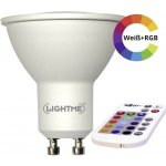 LightMe LED žárovka 220 V, 230 V, 240 V, N/A, 4.5 W = 28 W, 57 mm, RGBW, A A++ E N/A měnící barvu, stmívatelná, vč. – Hledejceny.cz