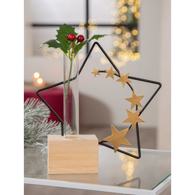 Gilde Váza Star Golden Stars, 21 cm – Hledejceny.cz
