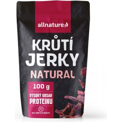 Allnature Turkey natural jerky sušené maso 100 g – Sleviste.cz