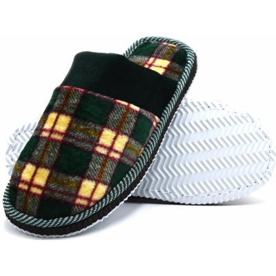 TexBase dámské domácí papuče kostka zelená – Zboží Dáma